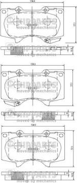 Nipparts J3602109 - Əyləc altlığı dəsti, əyləc diski furqanavto.az