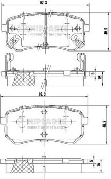 BENDIX 510540 - Əyləc altlığı dəsti, əyləc diski furqanavto.az