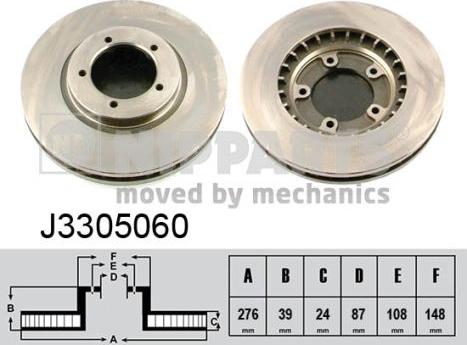 Nipparts J3305060 - Əyləc Diski furqanavto.az