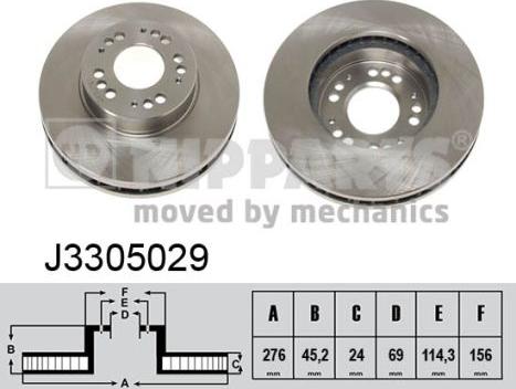 Nipparts J3305029 - Əyləc Diski furqanavto.az