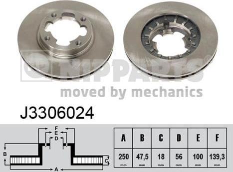 Nipparts J3306024 - Əyləc Diski furqanavto.az