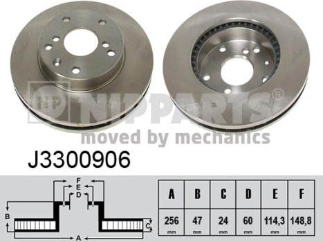 Nipparts J3300906 - Əyləc Diski furqanavto.az