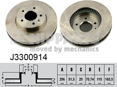 Nipparts J3300914 - Əyləc Diski furqanavto.az