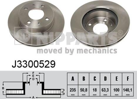 Nipparts J3300529 - Əyləc Diski furqanavto.az