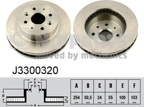 Nipparts J3300320 - Əyləc Diski furqanavto.az