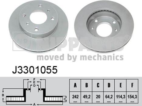 Nipparts J3301055 - Əyləc Diski furqanavto.az