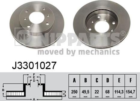 Nipparts J3301027 - Əyləc Diski furqanavto.az