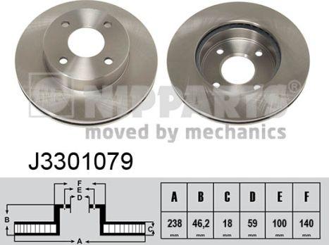 Nipparts J3301079 - Əyləc Diski furqanavto.az