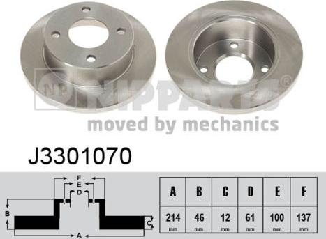 Nipparts J3301070 - Əyləc Diski furqanavto.az