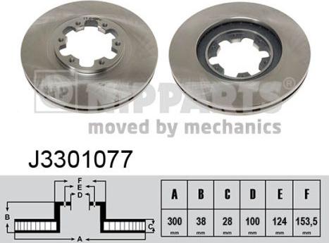 Nipparts J3301077 - Əyləc Diski furqanavto.az