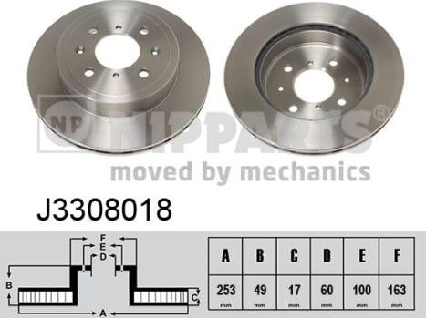 Nipparts J3308018 - Əyləc Diski furqanavto.az