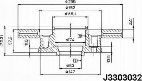 Nipparts J3303032 - Əyləc Diski furqanavto.az