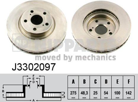 Nipparts J3302097 - Əyləc Diski furqanavto.az