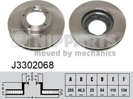 Nipparts J3302068 - Əyləc Diski furqanavto.az