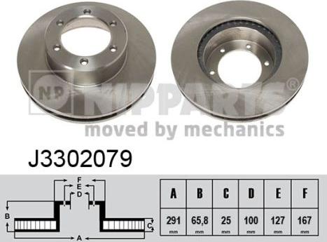 Nipparts J3302079 - Əyləc Diski furqanavto.az