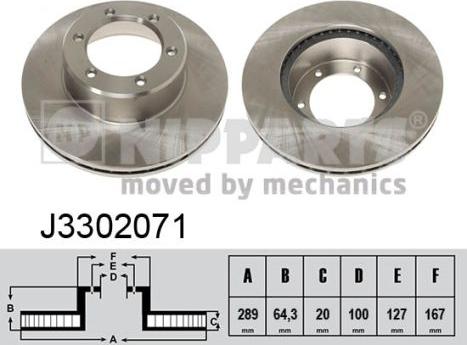 Nipparts J3302071 - Əyləc Diski furqanavto.az