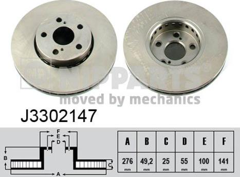 Nipparts J3302147 - Əyləc Diski furqanavto.az