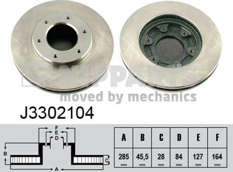 Nipparts J3302104 - Əyləc Diski furqanavto.az