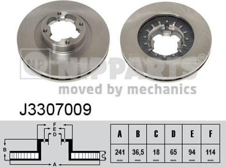 Nipparts J3307009 - Əyləc Diski furqanavto.az