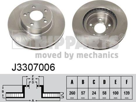 Nipparts J3307006 - Əyləc Diski furqanavto.az