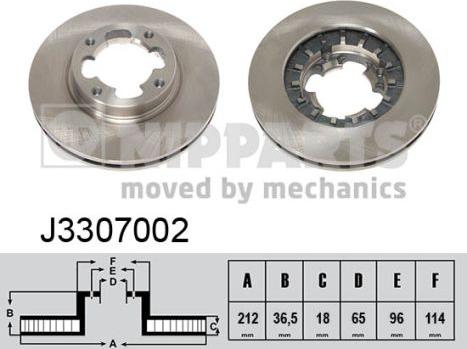 Nipparts J3307002 - Əyləc Diski furqanavto.az