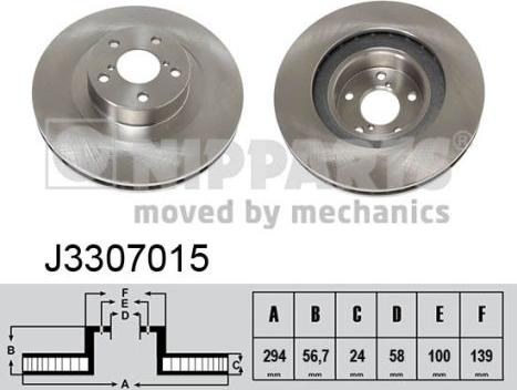 Nipparts J3307015 - Əyləc Diski furqanavto.az