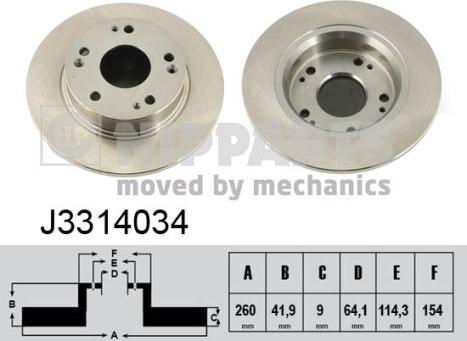 Nipparts J3314034 - Əyləc Diski furqanavto.az