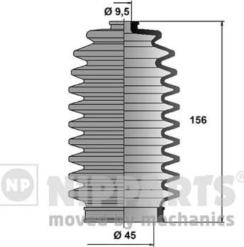 Nipparts J2844004 - Körük dəsti, sükan furqanavto.az