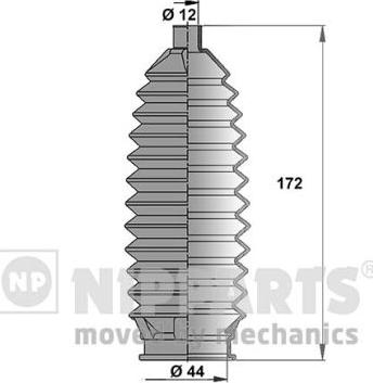 Nipparts J2844003 - Körük dəsti, sükan furqanavto.az