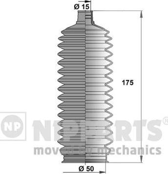 Nipparts J2846008 - Körük dəsti, sükan furqanavto.az