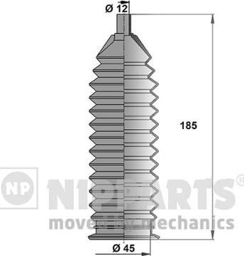 Nipparts J2846002 - Körük dəsti, sükan furqanavto.az