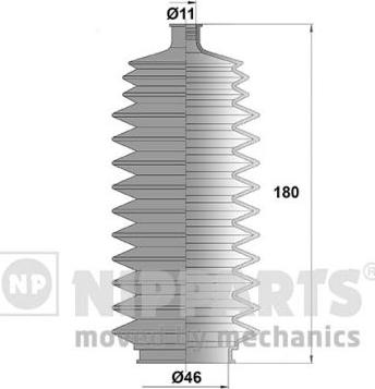 Nipparts J2841011 - Körük dəsti, sükan furqanavto.az