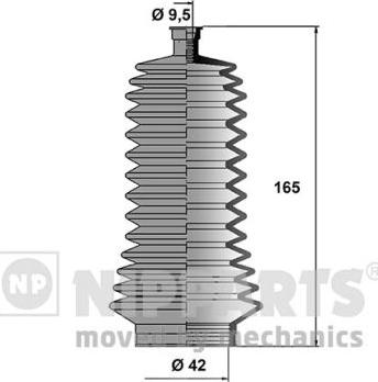 Nipparts J2841012 - Körük dəsti, sükan furqanavto.az