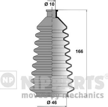 Nipparts J2848000 - Körük dəsti, sükan furqanavto.az