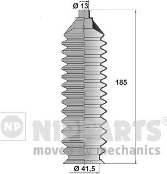 Nipparts J2843007 - Körük dəsti, sükan furqanavto.az