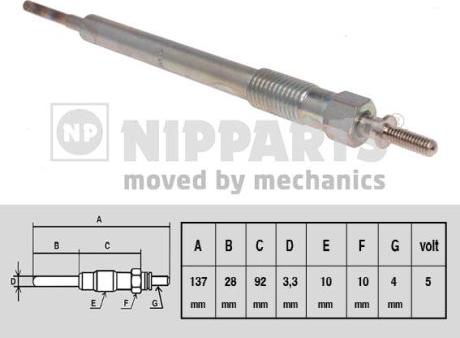Nipparts N5710508 - İşıqlandırma şamı www.furqanavto.az