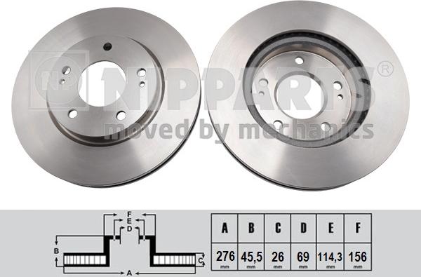 Nipparts N3305078 - Əyləc Diski furqanavto.az