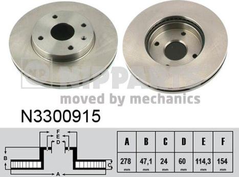 Nipparts N3300915 - Əyləc Diski furqanavto.az