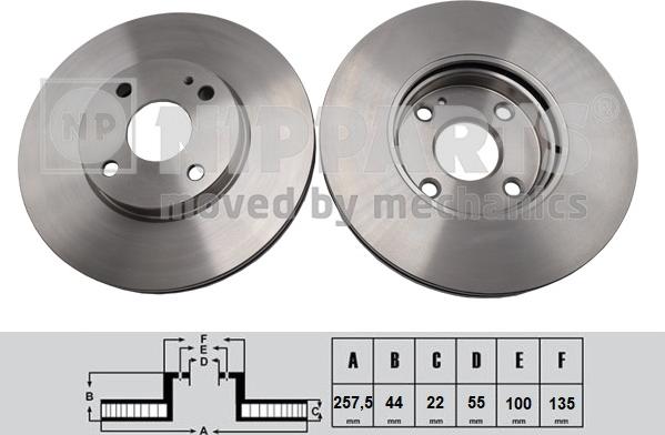 Nipparts N3303103 - Əyləc Diski furqanavto.az