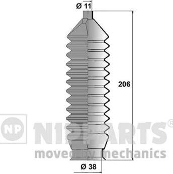 Nipparts N2843013 - Körük dəsti, sükan furqanavto.az