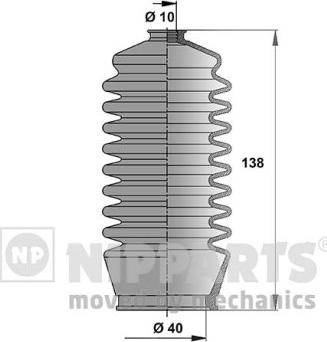 Nipparts N2842033 - Körük dəsti, sükan furqanavto.az