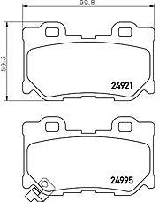 NISSAN D4060JL00J - Əyləc altlığı dəsti, əyləc diski furqanavto.az