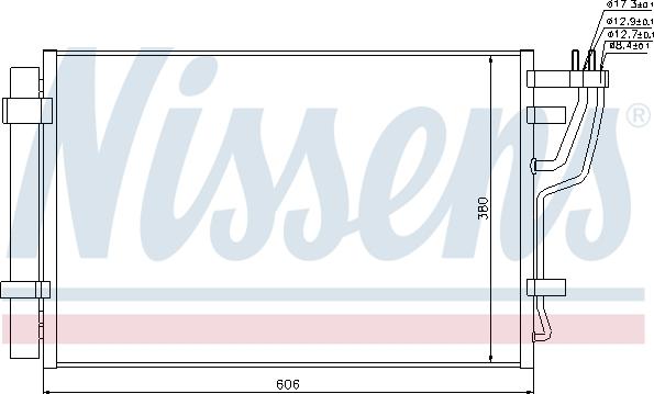 Nissens 94981 - Kondenser, kondisioner furqanavto.az