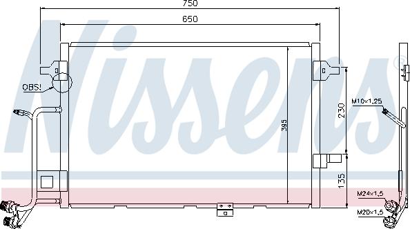 Nissens 94430 - Kondenser, kondisioner furqanavto.az