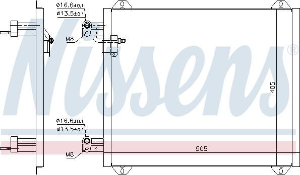 Nissens 94584 - Kondenser, kondisioner furqanavto.az