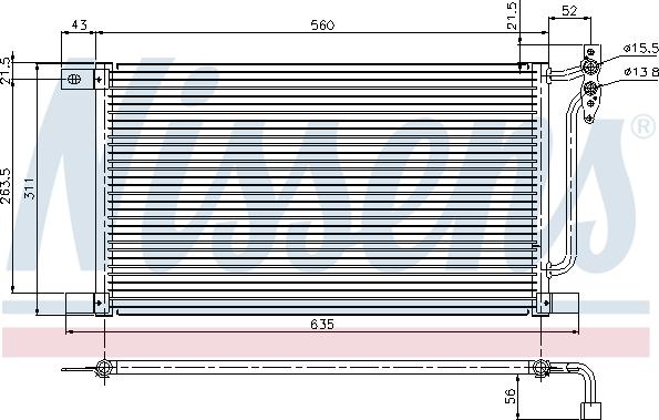 Nissens 94527 - Kondenser, kondisioner furqanavto.az