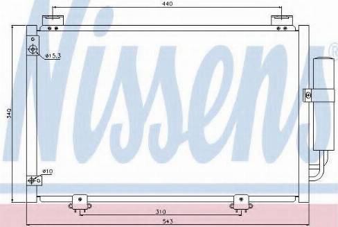 Nissens 94600 - Kondenser, kondisioner furqanavto.az