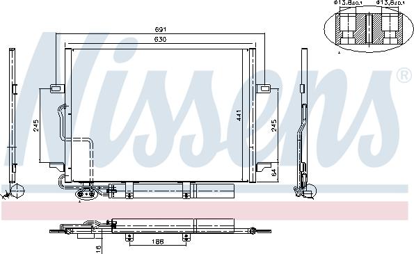 Nissens 94614 - Kondenser, kondisioner furqanavto.az