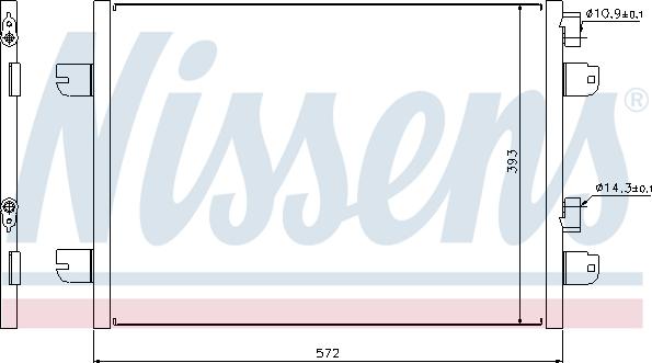 Nissens 94673 - Kondenser, kondisioner furqanavto.az