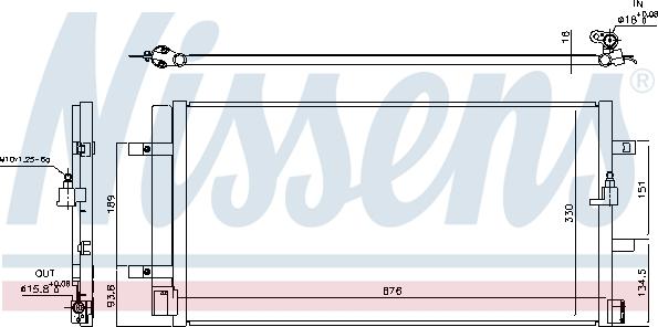 Nissens 940453 - Kondenser, kondisioner furqanavto.az